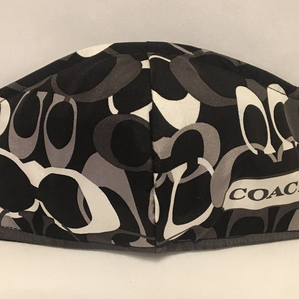 Coach Face Mask Handmade From Silk Scarf Washable